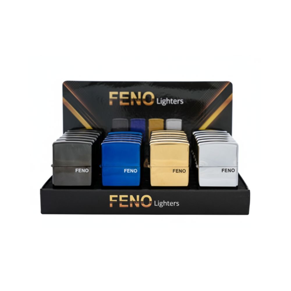 FENO Oil Lighter - With a durable metal body and a classic ignition mechanism.